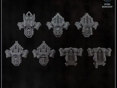 Reliquary decor pack 3D print model