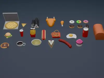 LowPolyFoodAssetPack 003 Low-poly 3D model