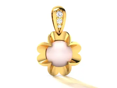 Solitaire Pendants  3D print model 4