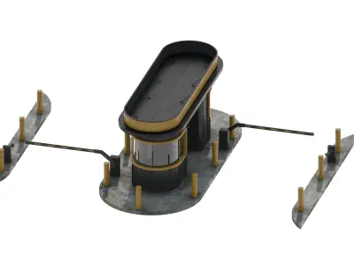 Security post 2 3D model