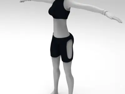 wuman warrior 3D model