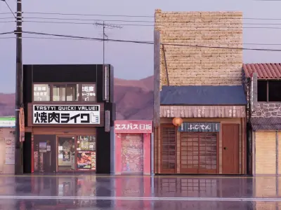 Japanese Stores - Pack Premium 3D model