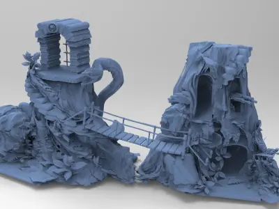 Heman Jungle attack Full Kitbash  3D model