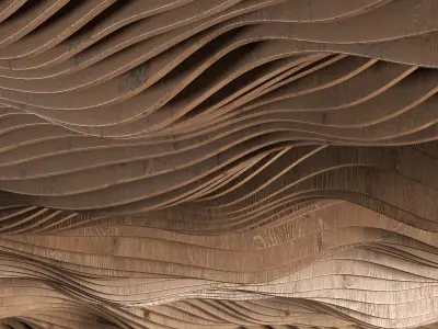 Parametric radial hall n1 3D model