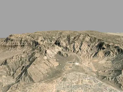 Mountain landscape The Uly Balkan 3D model