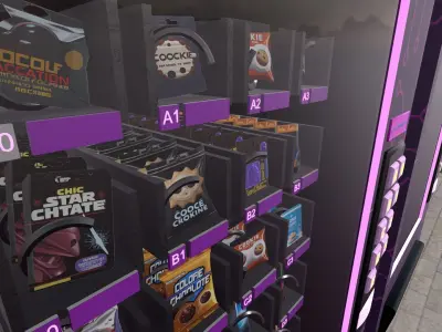 Sci-fi Automat Low-poly 3D model