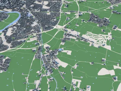 Chester City United Kingdom 3D model