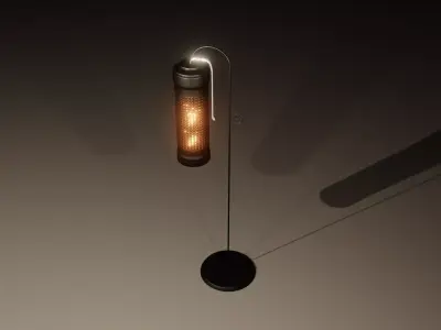 Lantern Outdoor Low-Poly Game-Ready PBR Low-poly 3D model