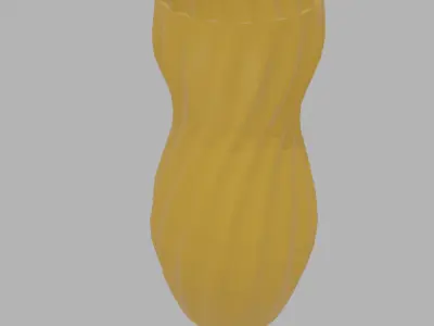 Faceted Hourglass Vase 3D Printable Files 3D print model