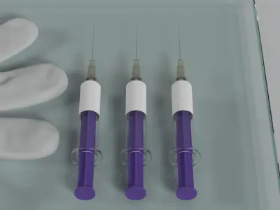 Hospital Tray and Equipment 3D model