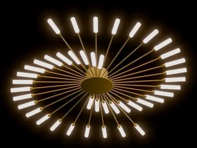 42-Light LED Ceiling Light 3D model