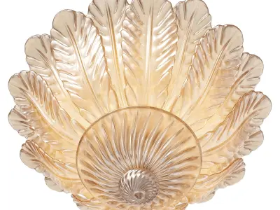 1stdibs Barovier and Toso chandelier Amber Rugiada 3D model
