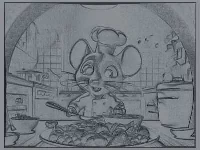 Mouse Chef 3D print model