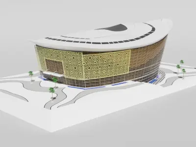 Opera Dubai Blender 3D model