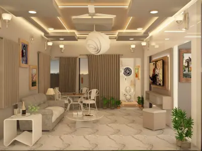 living room 3D model