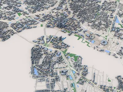 Jacksonville City Florida 3D model