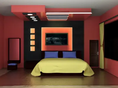 bedroom modeling 3D model