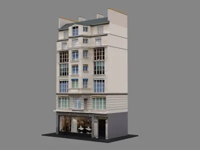 Typical Parisian Apartment 3d Building 03 3D model