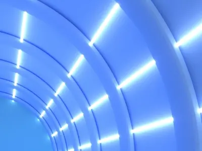 Futuristic product podium 3D model