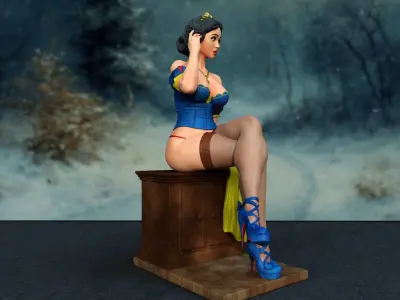 A daring set of five print ready NSFW busts Velmaa Dinkley Snow 3D print model