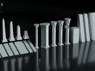 Echoes of Egypt - Kitbash Pack Vol 1 3D model