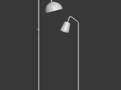CB2 5 Floor Lamps Set 3 3D model