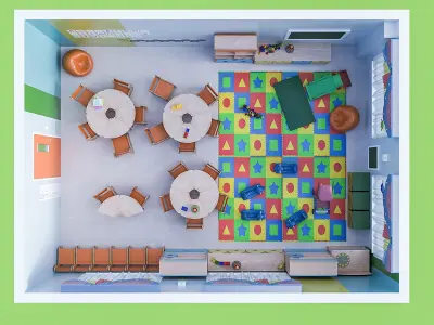 Daycare Room 3D model
