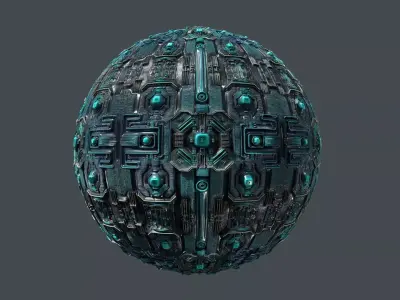 Cyberpunk Seamless PBR Texture 07 Texture