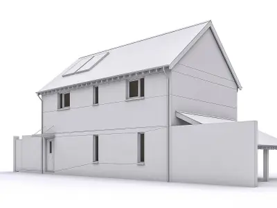 Townhouse 13 Low-poly 3D model