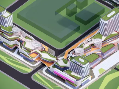 Modern City Block -A11 3D model