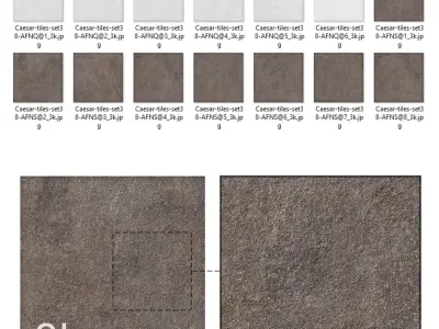 Caesar Set 38 - Concrete Exterior Porcelain Tiles BUNDLE Texture