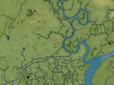 Ho Chi Minh - Topography Terrain 3D Model 3D Model Pack