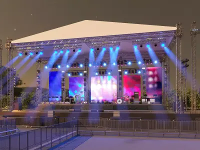 Outdoor Stage 3D model