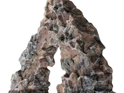 Rock sea arch 3D model