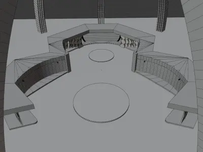 Virtual TV Studio 3D model