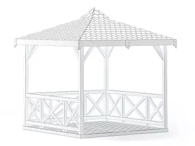 Garden Gazebo 3D Model 3D model