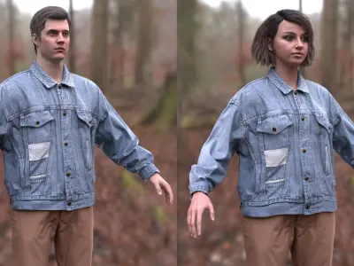  Man and Woman in Casual Outfit 4 