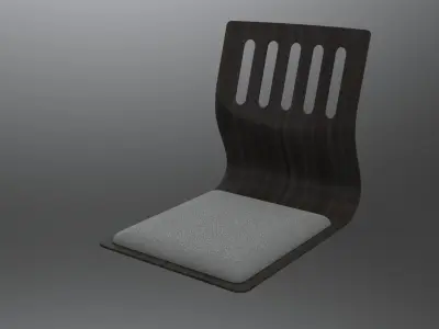 Zaisu chair AVAILABLE IN 2 COLORS Free 3D model