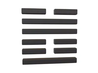 I Ching Hexagrams 17 sui v1 001 Low-poly 3D model