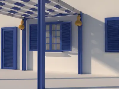 Mediterranean House Details 3D model