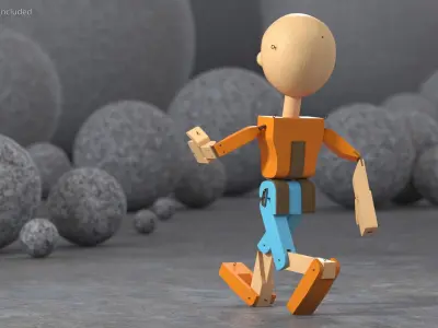  Wooden Toys Rigged Collection for Maya 