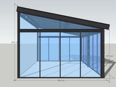Wintergarden 5840x3850 mm 3D model