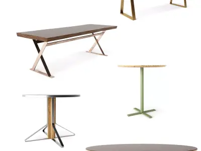 Tables Pack - 100 Models Low-poly 3D model