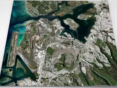 Pearl Harbor Oahu USA 3D model