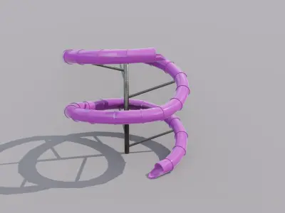 Water Slide 3D model Low-poly 3D model buy