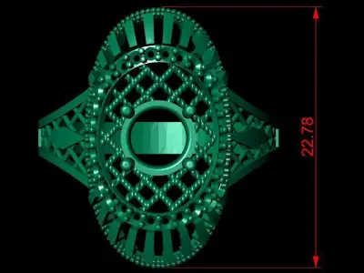 women fusion ring 3d print ultra light 3D print model