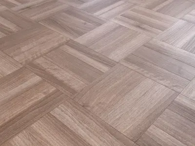 Parquet - Laminate - Wooden floor 2 in 1 Low-poly 3D model 36