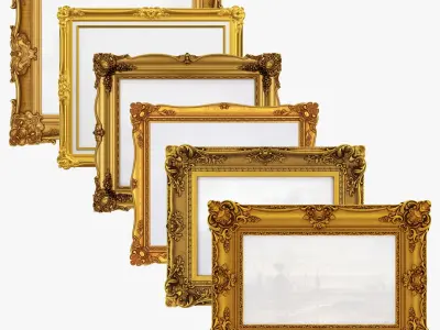 Picture frame Set v2 3D model