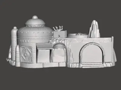 SW MOS ESPA DIORAMA VINTAGE FIGURE MODEL RACE SCENE 90s 3D print model