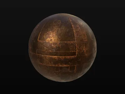 10 Seamless Rusty and Grungy Metal PBR Materials - Set 4 Texture